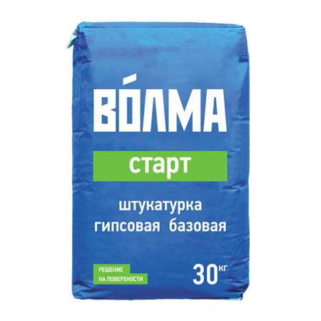 Штукатурка гипсовая базовая Волма Старт 30кг 1/45