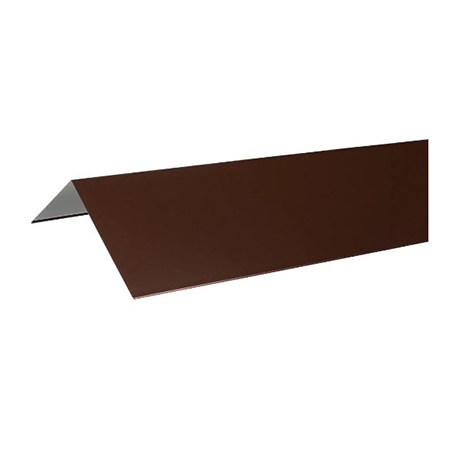 Планка конька прямоугольного 115х30х115 0,45 RAL 8017 шоколад GRL