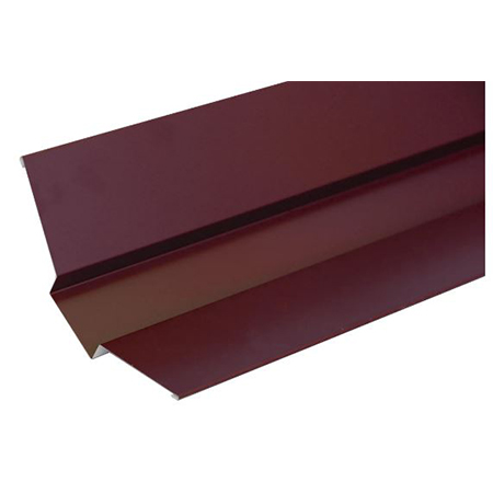 Планка ендовы верхней 95х80х95 0,45 RAL 3005 красное вино GRL
