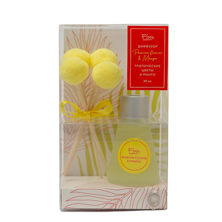 Диффузор Floox Passion flower & Mango, аромат Фруктовый 30мл 679377