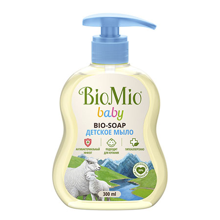 Жидкое мыло детское BioMio Baby Bio-soap гипоаллергенное 300мл