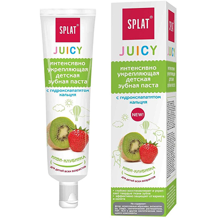 Детская зубная паста с гидроксиапатитом Splat Juicy "Киви-клубника" 35г