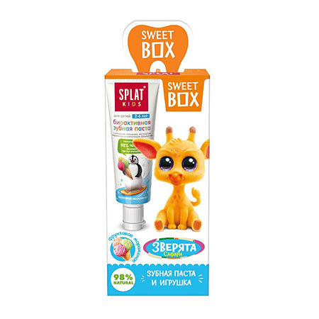 Набор SweetBox Kids "Фруктовое мороженое" (зубная паста 20г + игрушка)