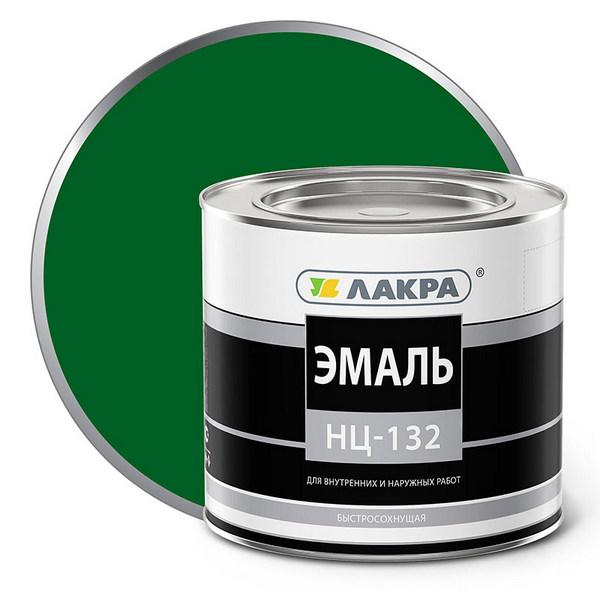 Эмаль Лакра НЦ-132 зеленый 1,7кг.