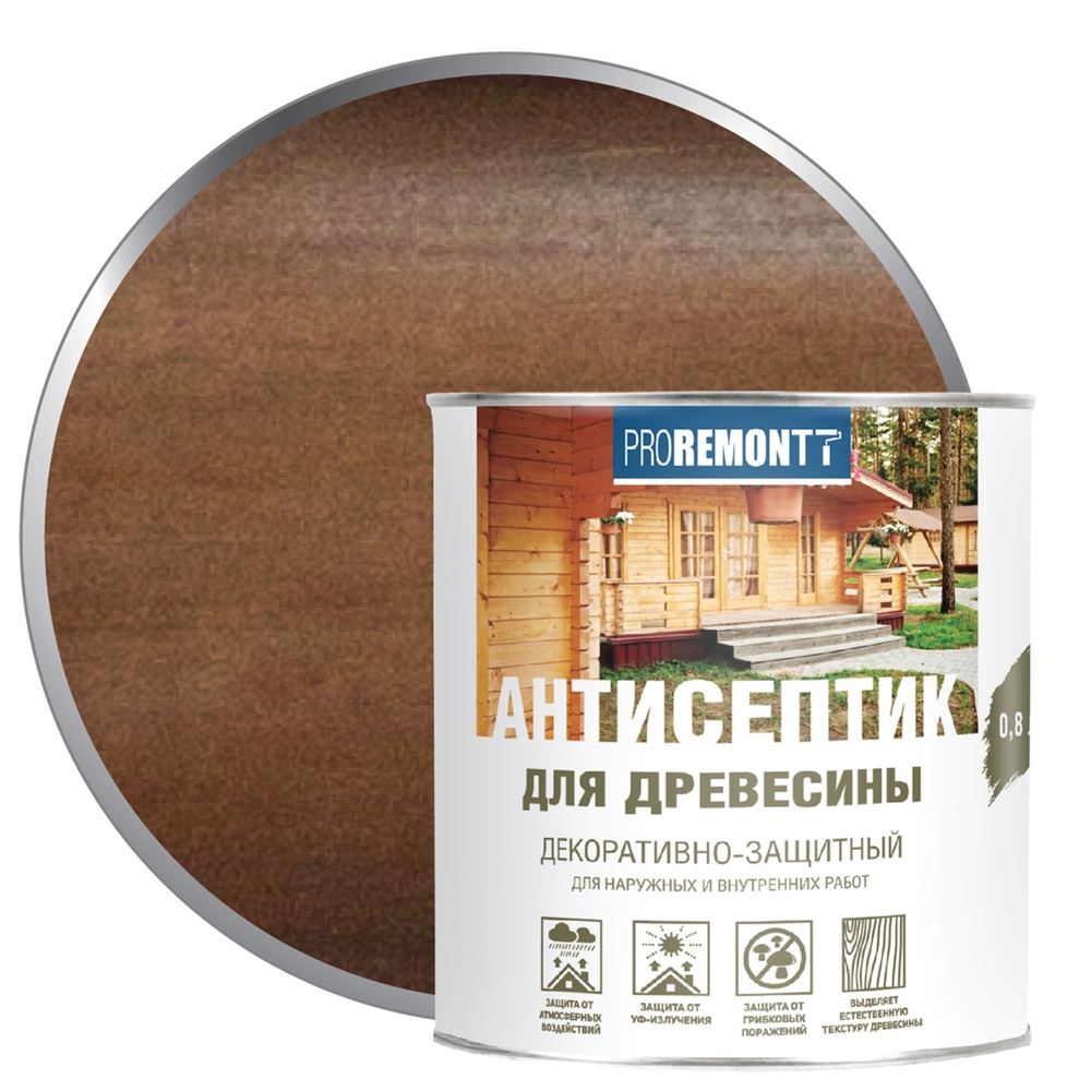 Антисептик деревозащитное средство палисандр Proremontt 0,8л 0006564
