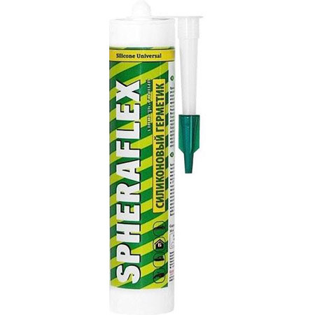 Герметик Spheraflex силиконовый Универсальный 300мл (белый) 0100101А