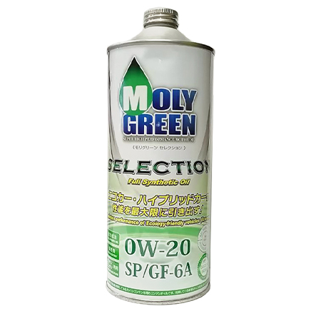 Масло моторное 0W-20, 1л (синтетика), MolyGreen Selection SP/GF-6A (бензин)