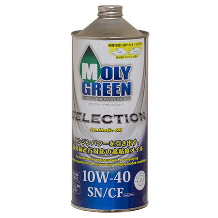Масло моторное 10W-40, 1л (синтетика), MolyGreen Selection SN/CF (бензин, дизель)