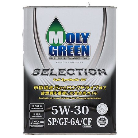Масло моторное 5W-30, 4л (синтетика), MolyGreen Selection SP/GF-6A/CF (бензин)