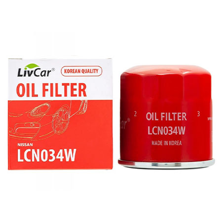 Фильтр масляный (C-224) LIVCAR Oil Filter, (арт.LCN034W) (Mazda Demio/MPV, Nissan Note)