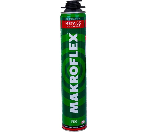Монтажная пена Makroflex Мега 65 профессиональная 850мл 3003346/12