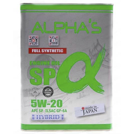 Масло моторное 5W-20, 4 л (синтетика) Alphas SP/GF-6A (бенз/гибр)