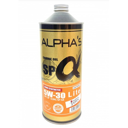 Масло моторное 5W-30, 1 л (п/синт) Alphas SP Lite (бенз/гибр)