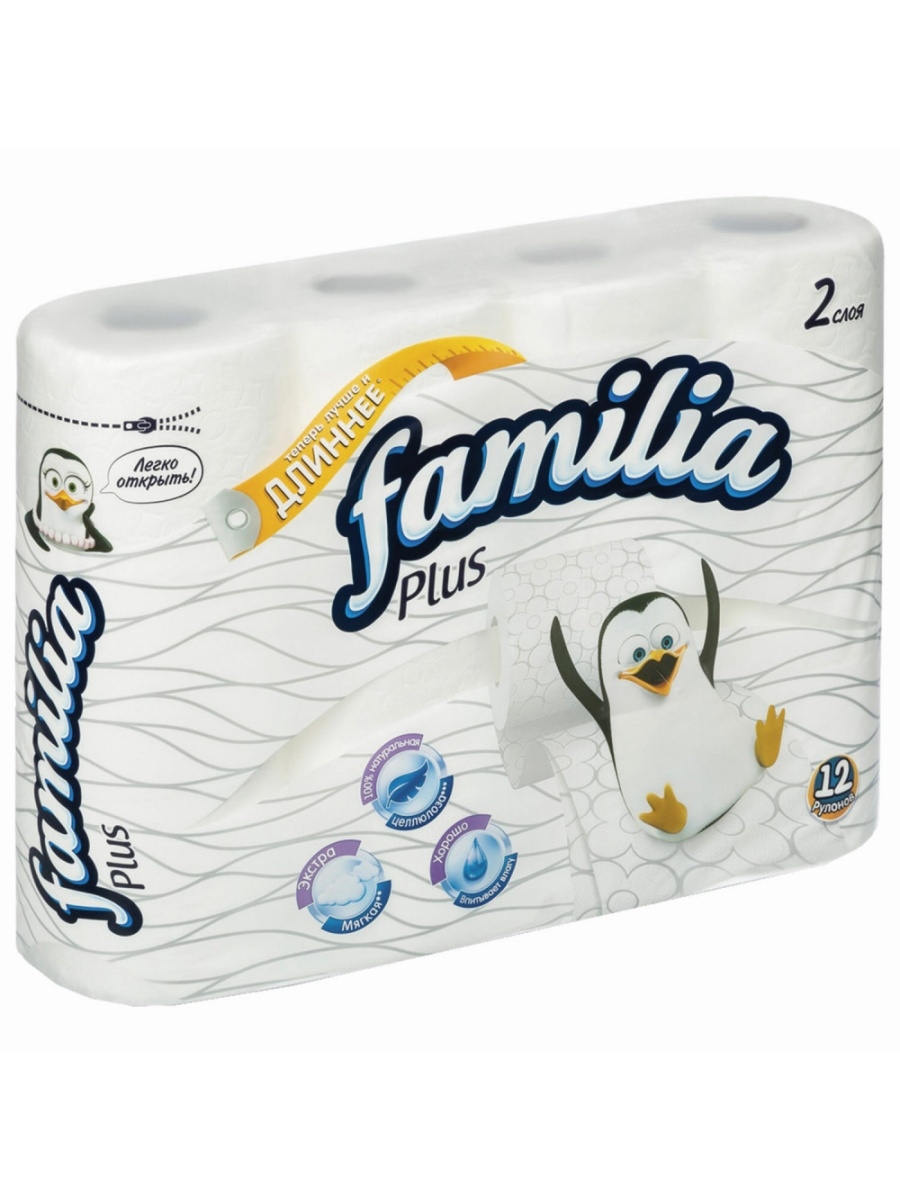 Бумага туалетная Familia 2-х сл. (12 рул.) 5070655