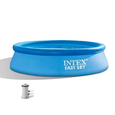 Intex, Бассейн Easy Set 244х61см, 1942л, фил.-насос 1250л/ч