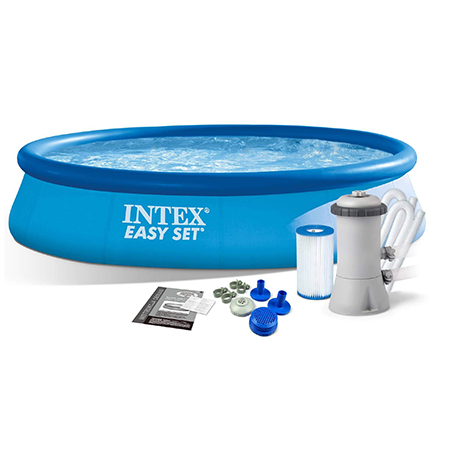 Intex, Бассейн Easy Set 396х84см, 7290л, фил.-насос 2006л/ч