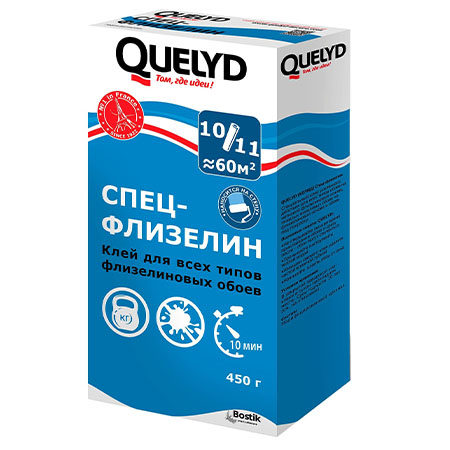 Клей обойный Спец-Флизелиновый Quelyd 450г/15