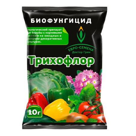 Фунгицид ЕВРО СЕМЕНА® Трихофлор БИО для всех культур от корневой гнили 10г