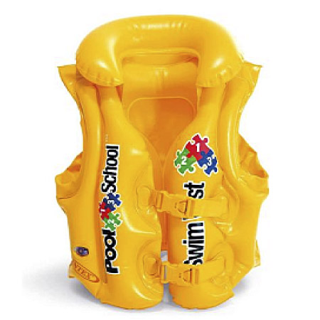 Intex, 58660 Жилет для плавания 50х47см "Школа плавания - шаг 2" 18-30кг, 3-6 лет