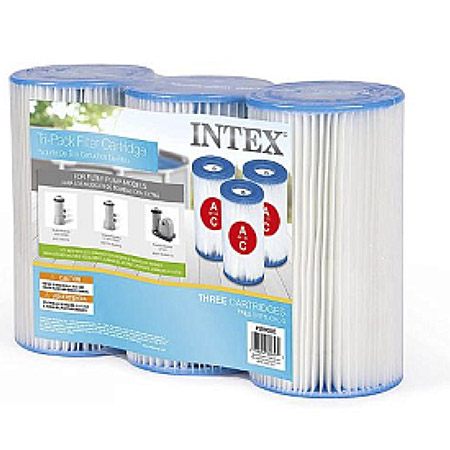 Intex, Картридж "А" (блок из 3 шт) для фильтр-насосов 28604, 28638, 28636 и хлоргенератора 28