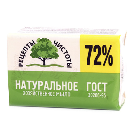 Мыло хозяйственное 72% Рецепты чистоты 150г