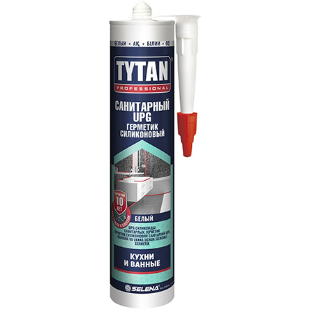 Герметик Tytan Professional силиконовый Санитарный UPG 280мл. (белый) 87584/12
