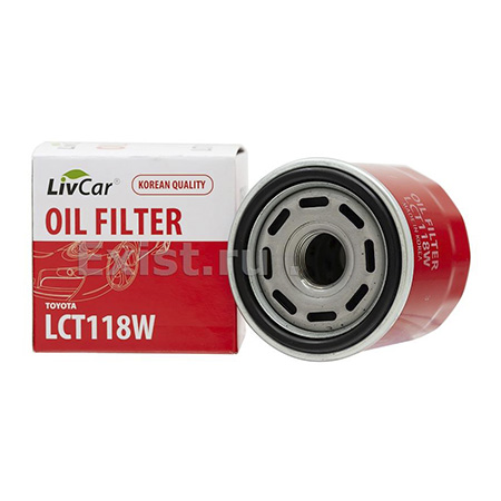 Фильтр масляный (C-118) LIVCAR Oil Filter, (арт. LCT118W) для Crown, Yaris, Nissan Note/Micra
