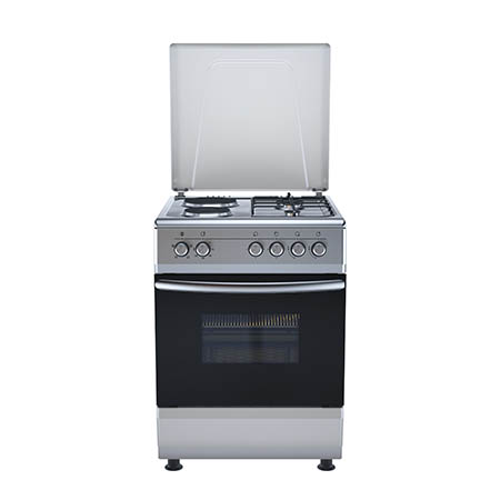 Плита RBN 60х60см 2 газ+2 электро нерж. FS6223MAZH