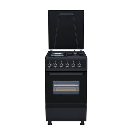 Плита RBN 50х60см 2 газ+2 электро черная FS5223MAZB
