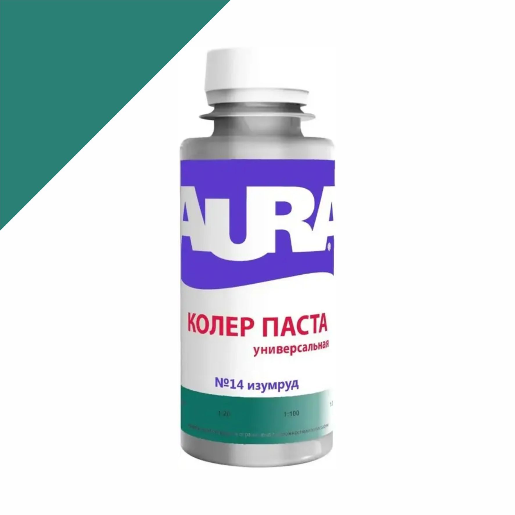Колер паста универсальная Aura №14 изумруд 0,1л