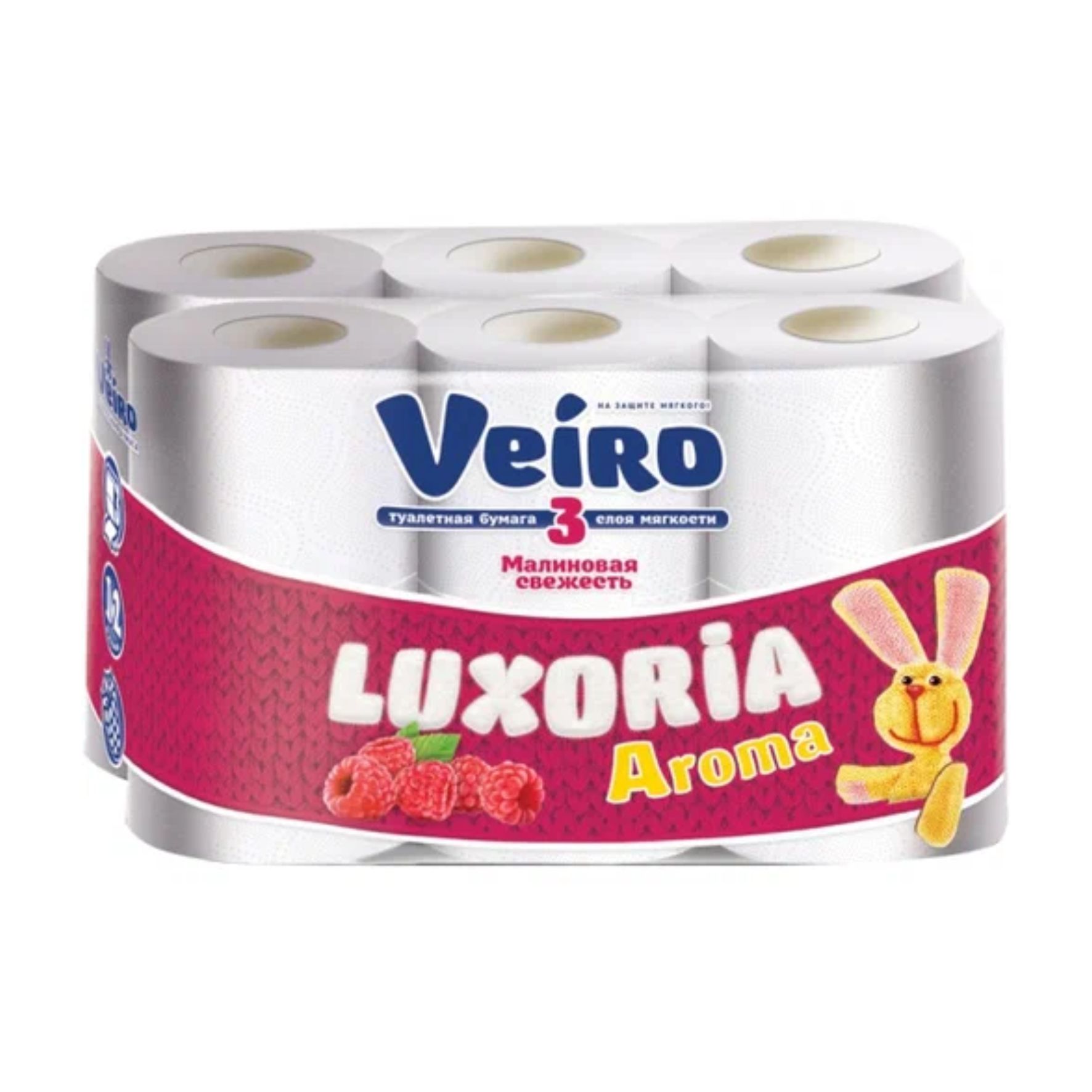 Бумага туалетная Veiro Luxoria 3-сл (12 рул.)