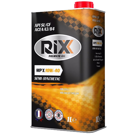 Масло моторное 10W-40, 1л (полусинтетика), Rixx MD X SL/CF API (бензин, дизель)