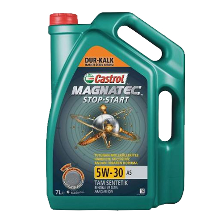 Масло моторное 5W-30, 7 л (синтетика) Castrol Magnatec A5 (бенз/диз)
