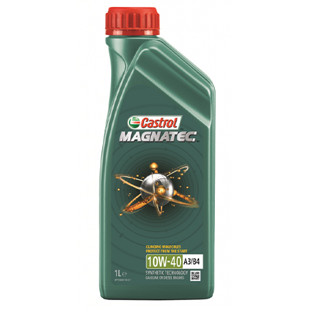Масло моторное 10W-40, 1 л (п/синт) Castrol Magnatec (бенз/диз)