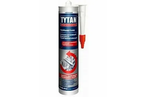 Герметик Tytan Professional силиконовый Высокотемпературный 280мл (черный) 59611