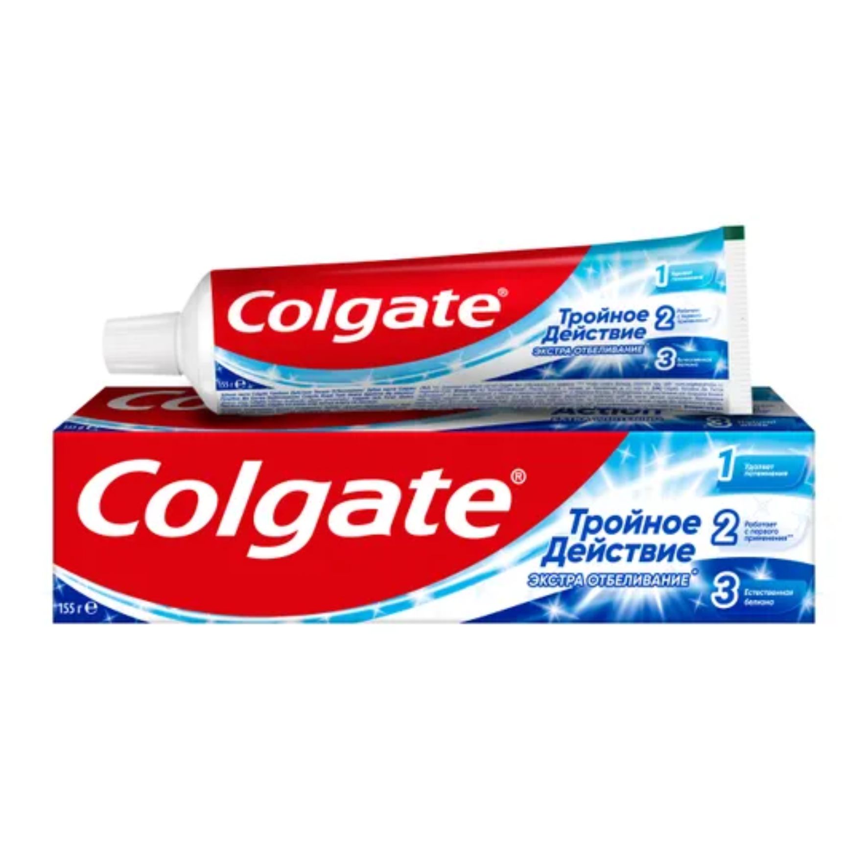 Зубная паста Colgate Тройное действие Экстра отбеливание 100г