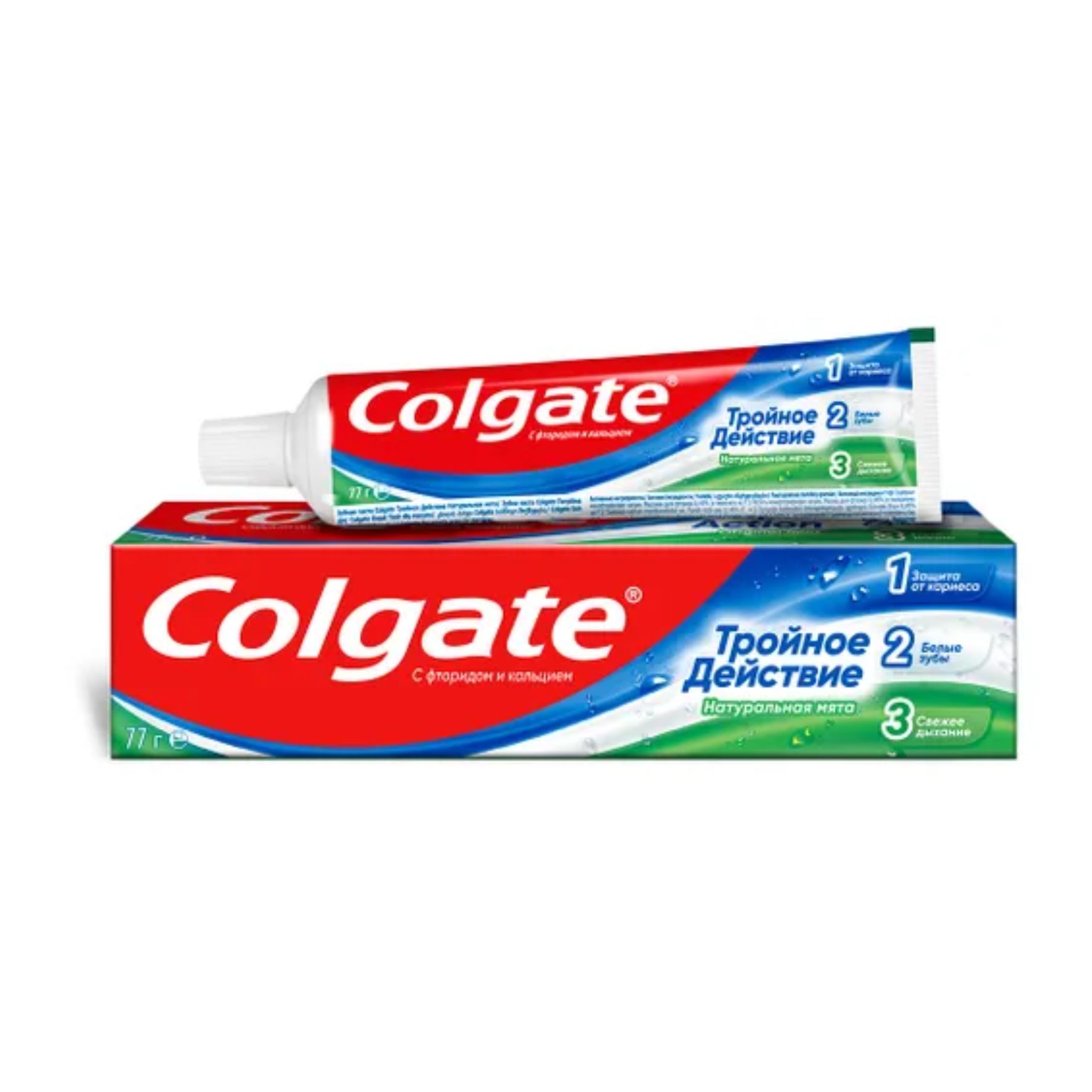 Зубная паста Colgate Тройное действие Натуральная мята 50г
