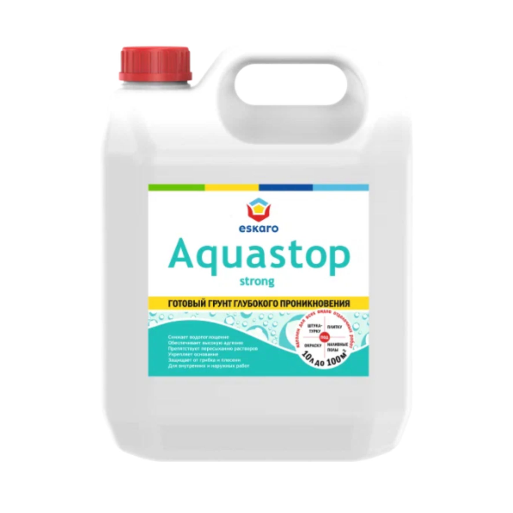 Грунт глубокого проникновения Eskaro Aquastop Strong 1л