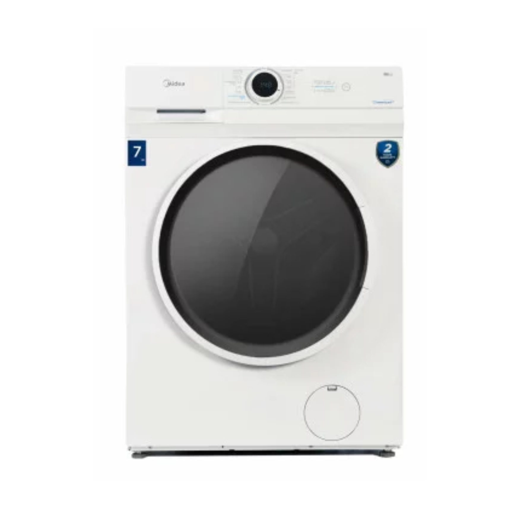 Стиральная машина 7кг Midea глубина 40 см MF100W70/W-C с дисплеем белая