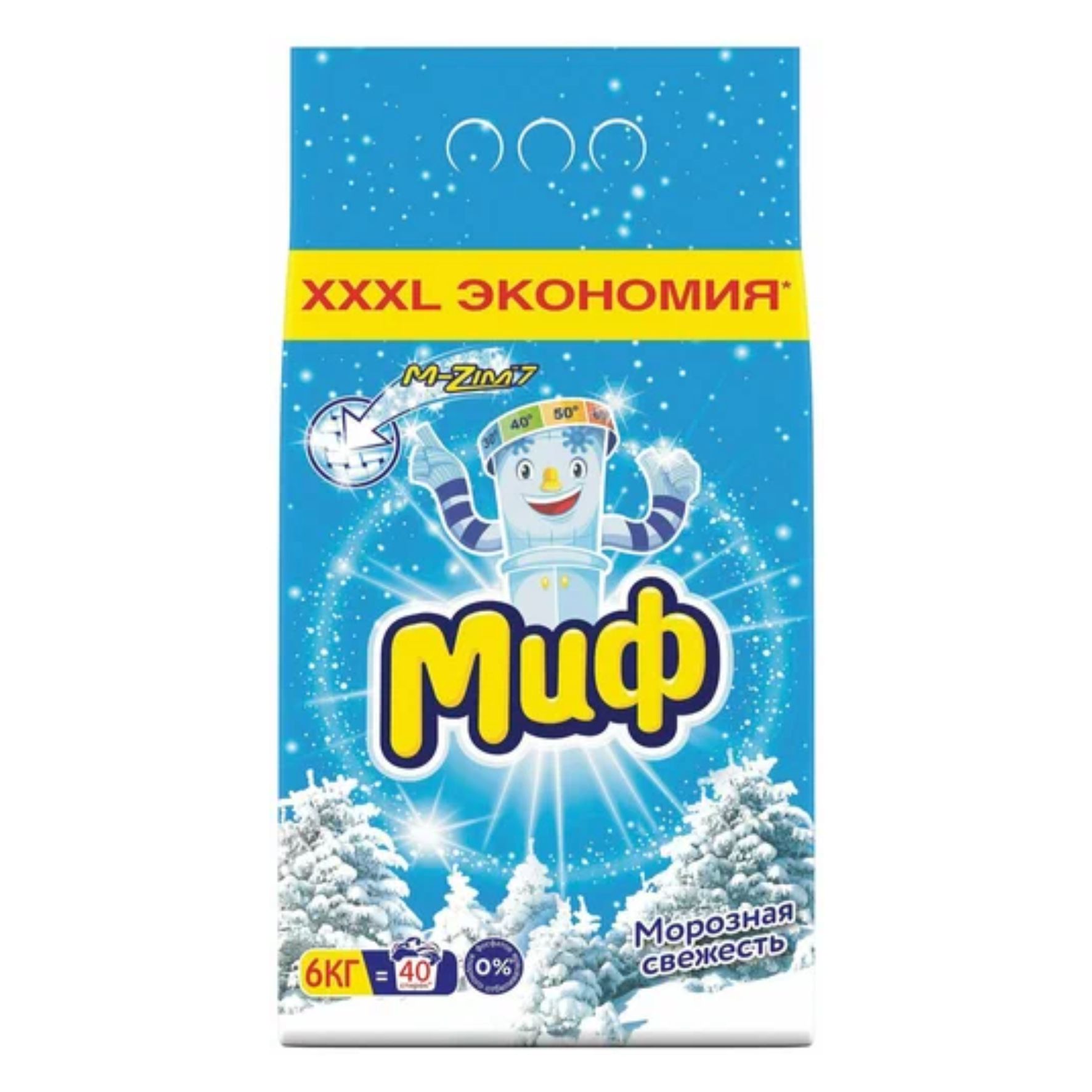 Стиральный порошок Миф Морозная свежесть (автомат) 6кг