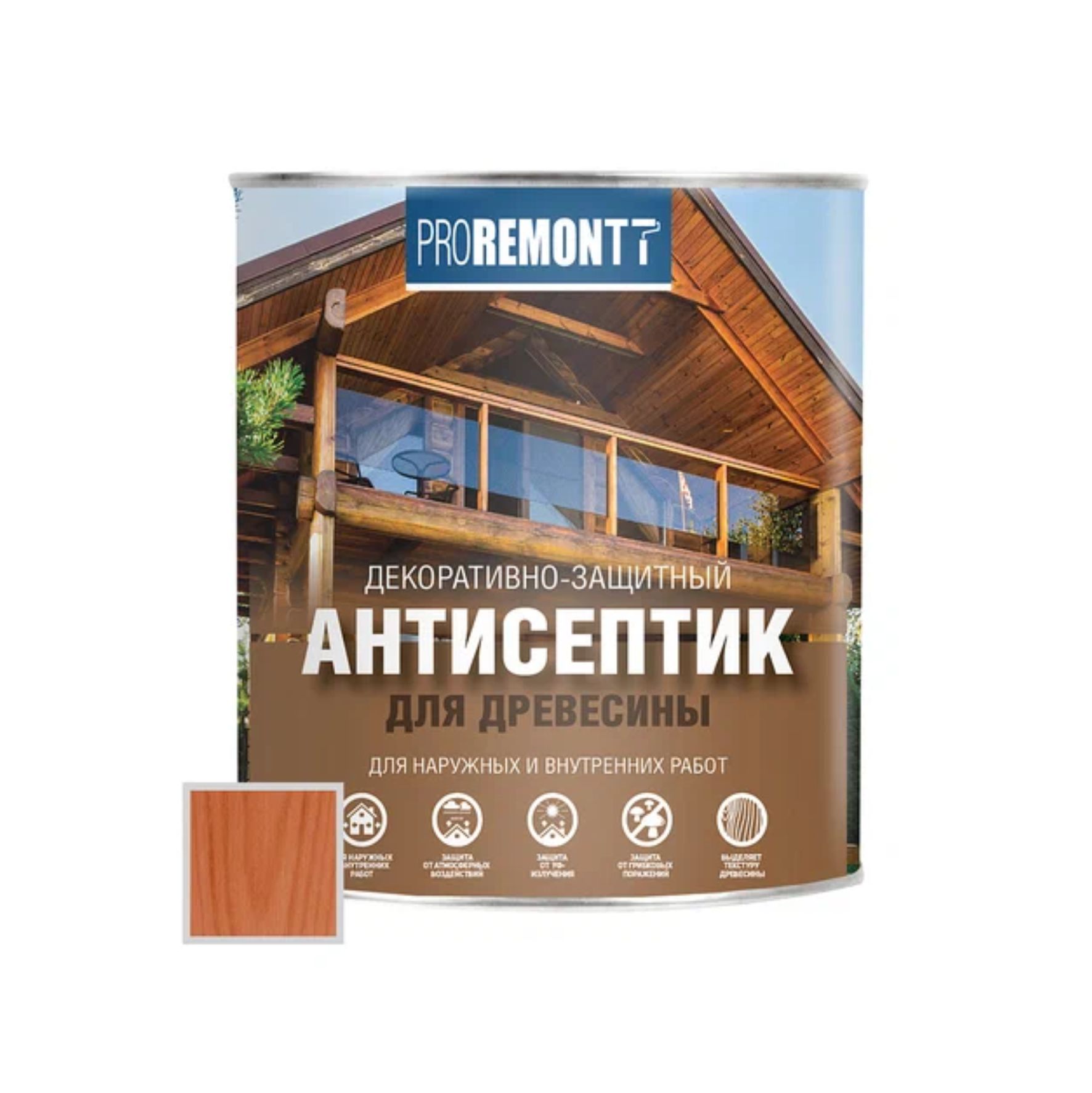 Антисептик деревозащитное средство махагон Proremontt 2,5л 0006556