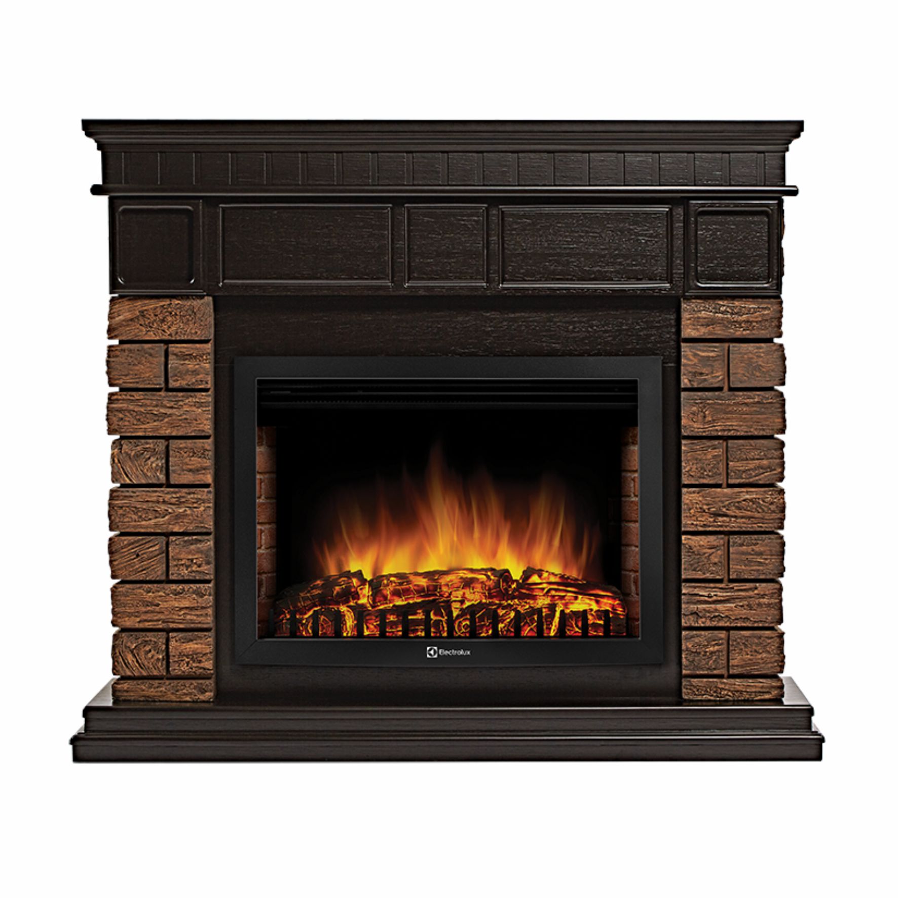 Портал 8 Firelight Bricks Wood 25 камень темный, шпон венге
