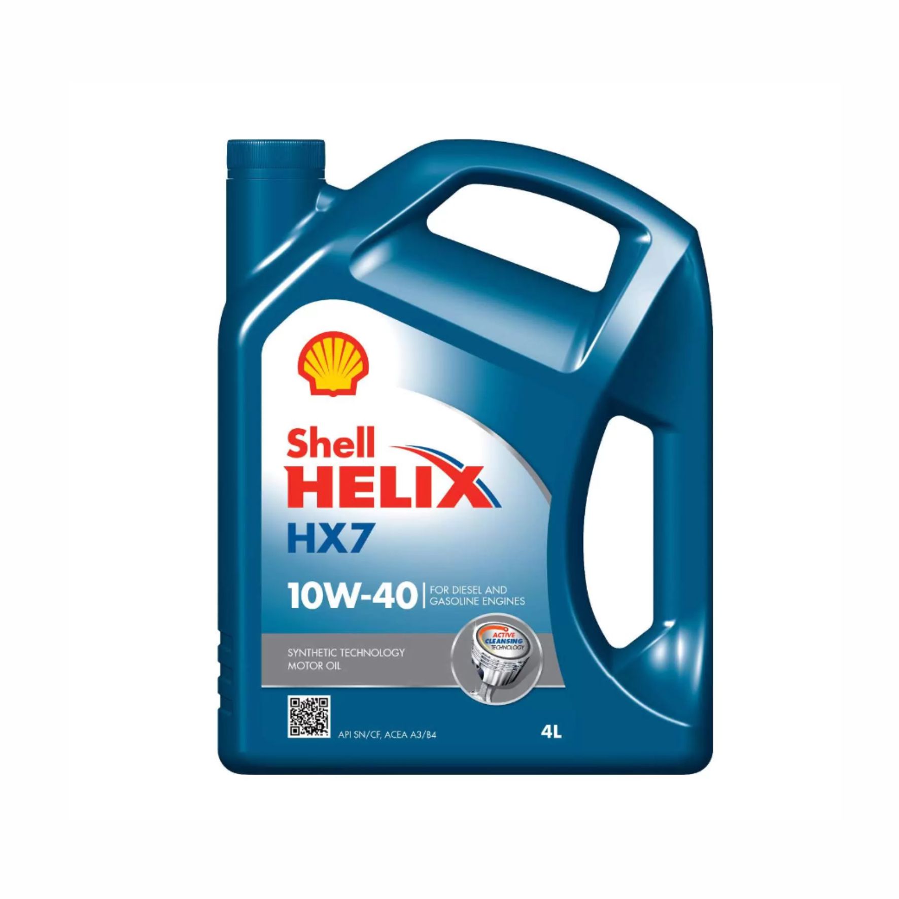 Масло моторное 10W-40, 4 л (п/синт) Shell Helix HX7 (бенз/диз)