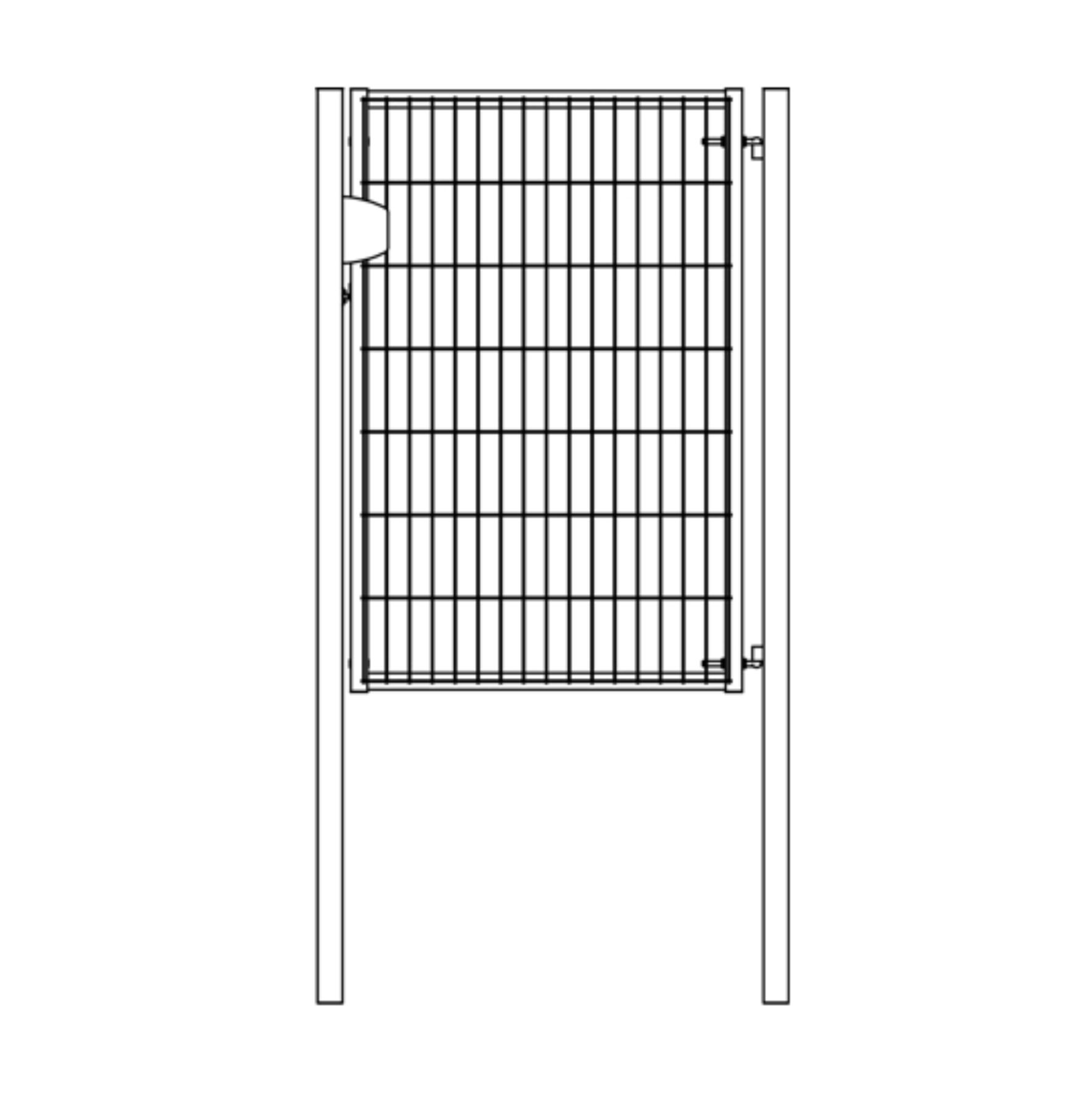 Калитка Light NoLock 2,03х1 RAL 6005