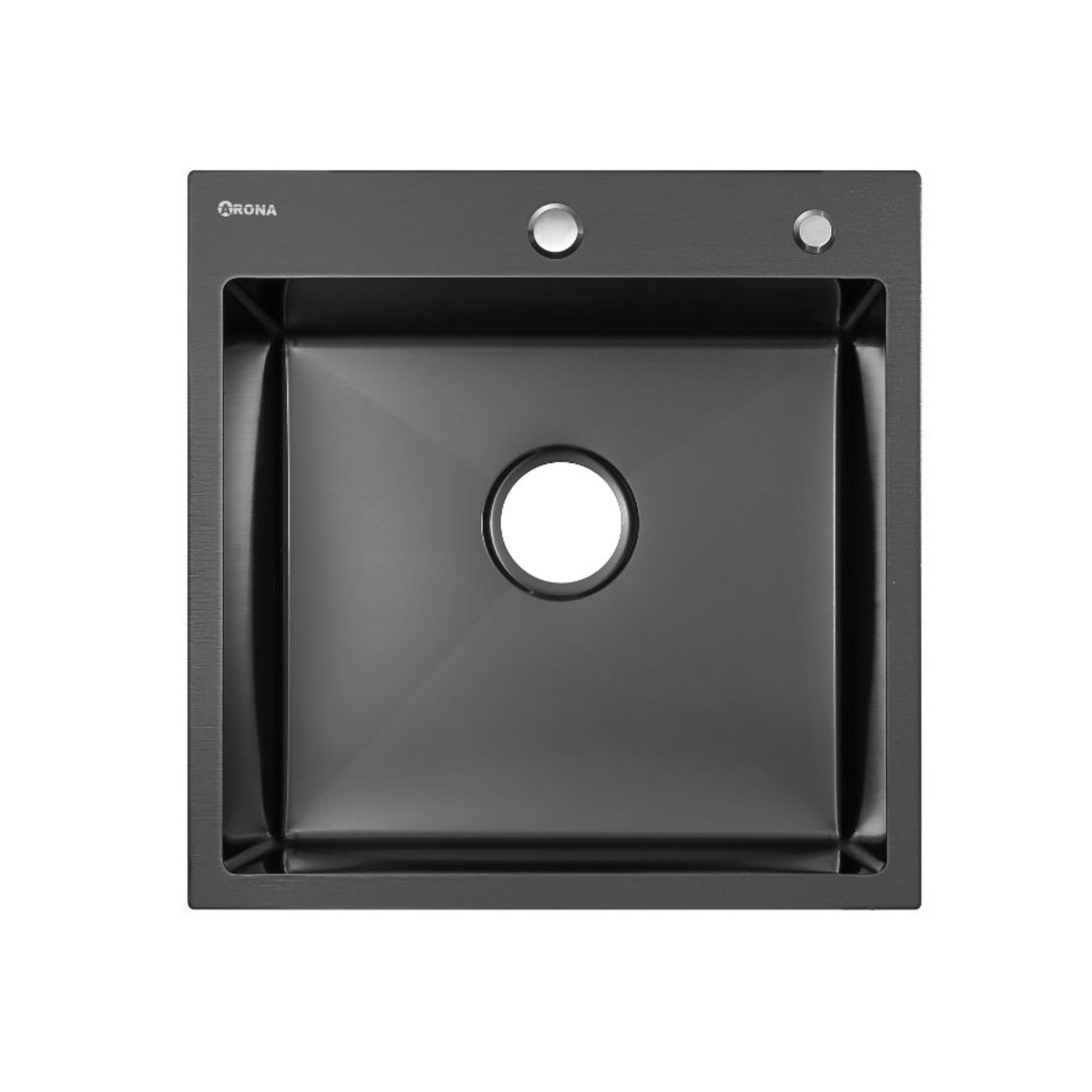 Мойка ARONA ARS 500*505 BLACK PVD NANО