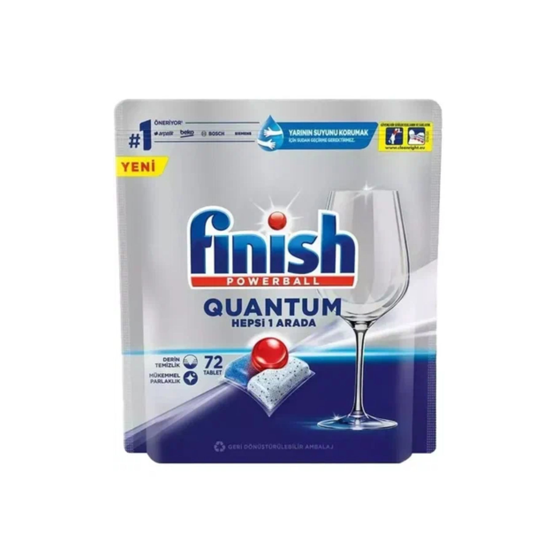 Таблетки для посудомоечных машин Finish Quantum (72шт.)