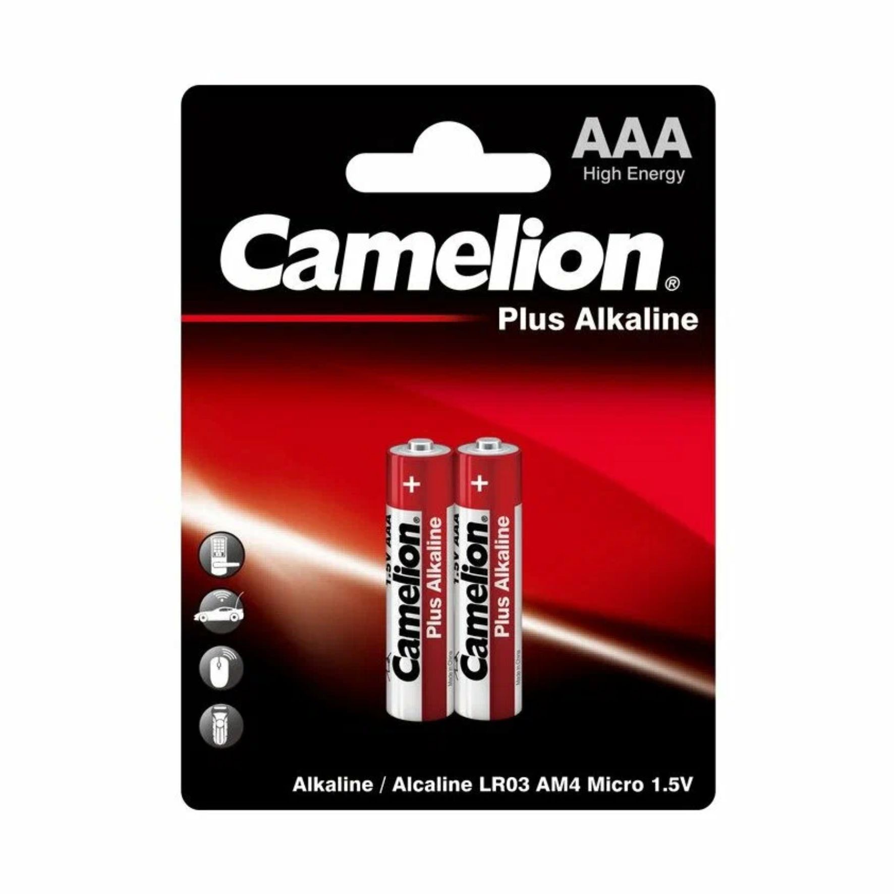 Батарейка «Camelion» Plus Alkaline LR03 BL- 2 (LR03-BP2) (2xААА-блистер. 288 комп.)/1651/000050