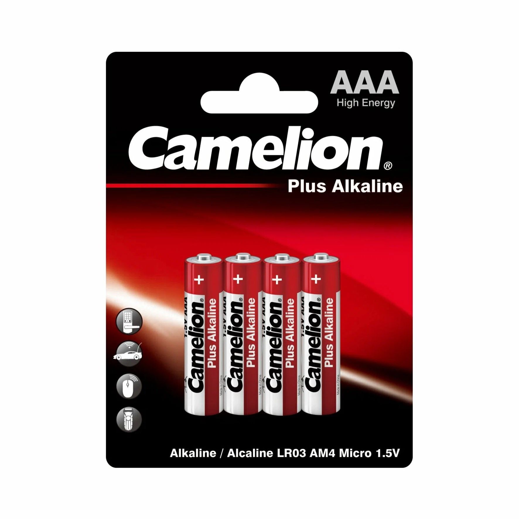 Батарейка «Camelion» Plus Alkaline LR03 BL- 4 (LR03-BP4) (4xААА-блистер. 288 комп.)/7369/000043