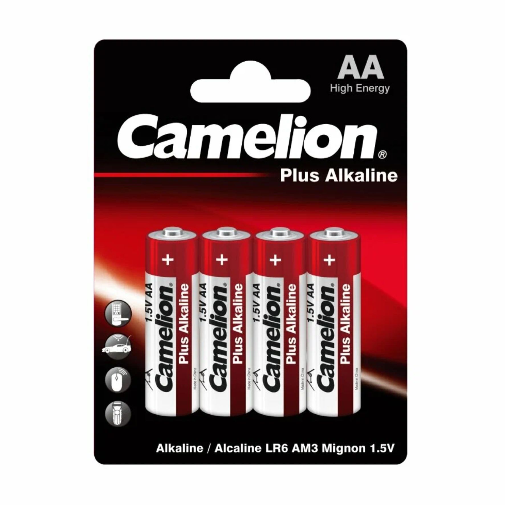 Батарейка «Camelion» Plus Alkaline LR6 BL- 4 (LR6-BP4) (4xАА-блистер. 144 комп.) /7370/000029