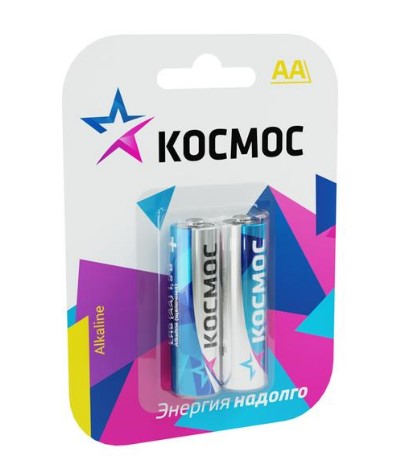 Элемент питания алкалиновый LR LR6 BP-2 (блист.2шт) Космос KOCLR62BL RS